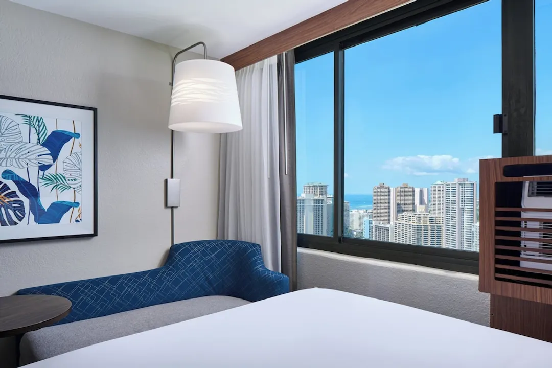 홀리데이 인 익스프레스 와이키키 바이 IHG-스탠다드룸, 킹사이즈침대 1개, 부분 바다 전망-8