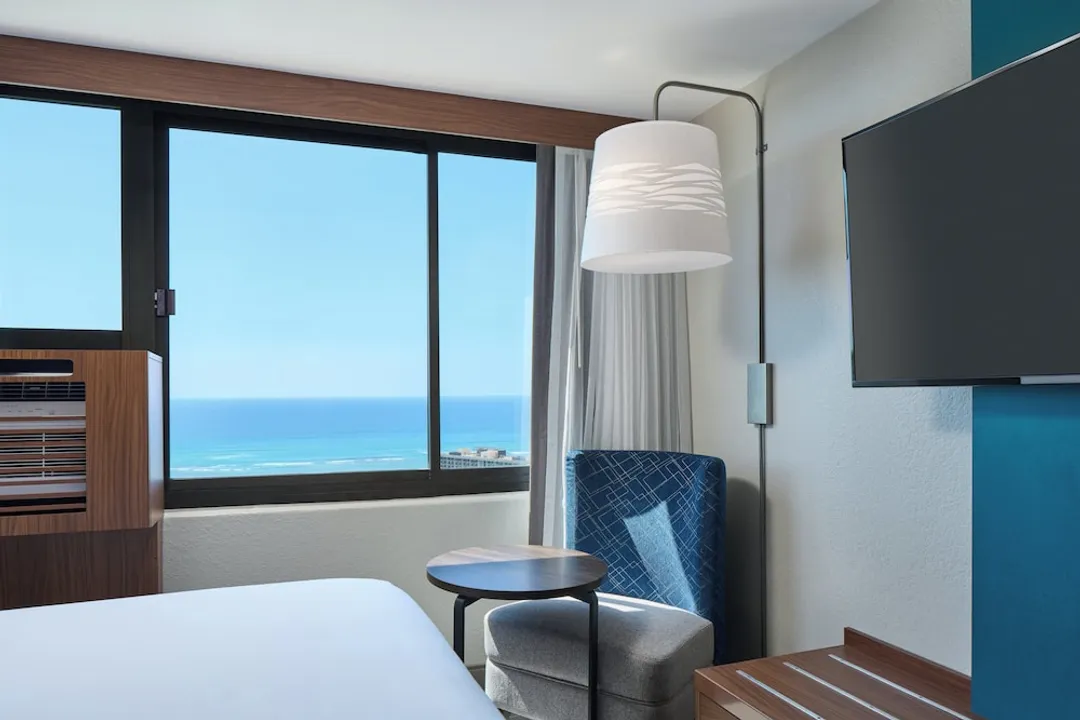 홀리데이 인 익스프레스 와이키키 바이 IHG-스탠다드룸, 더블침대 2개, 바다 전망-5