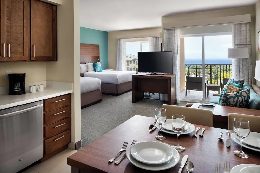 Residence Inn by Marriott Maui Wailea-Studio, Multiple Beds, Kitchen, Ocean View (Balcony)-7