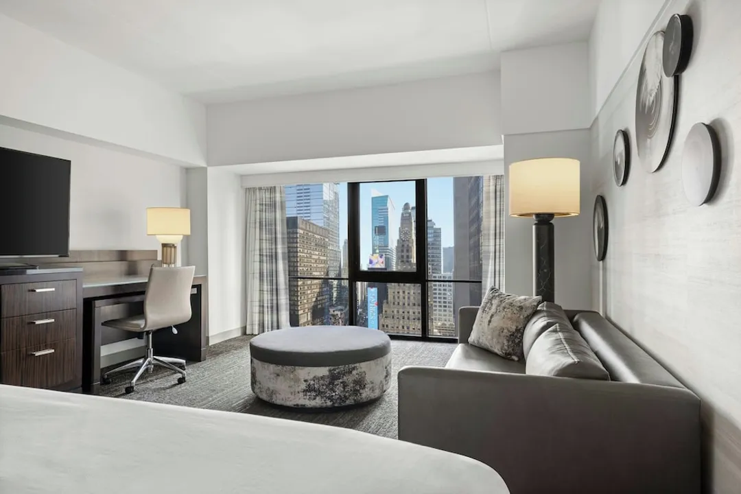 뉴욕 메리어트 마르퀴스-룸, 킹사이즈침대 1개 (Times Square View Room)-1