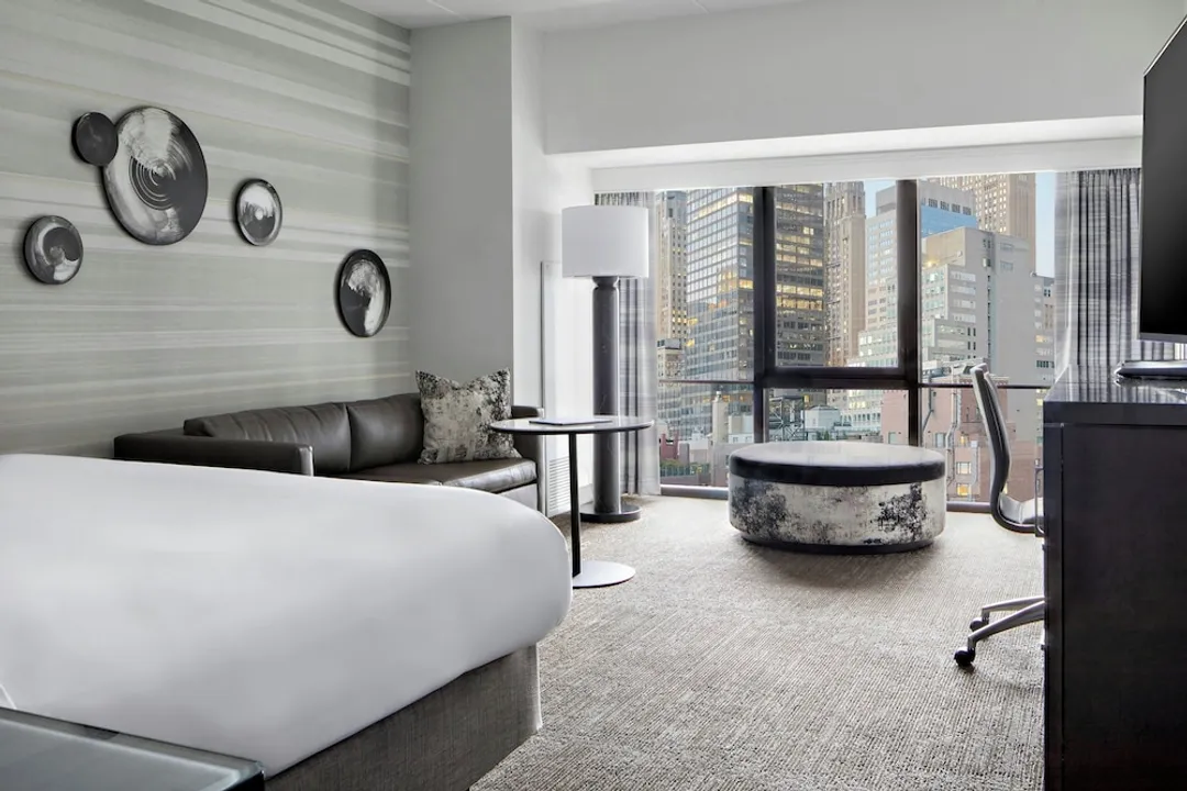 뉴욕 메리어트 마르퀴스-룸, 킹사이즈침대 1개 (Times Square View Room)-4