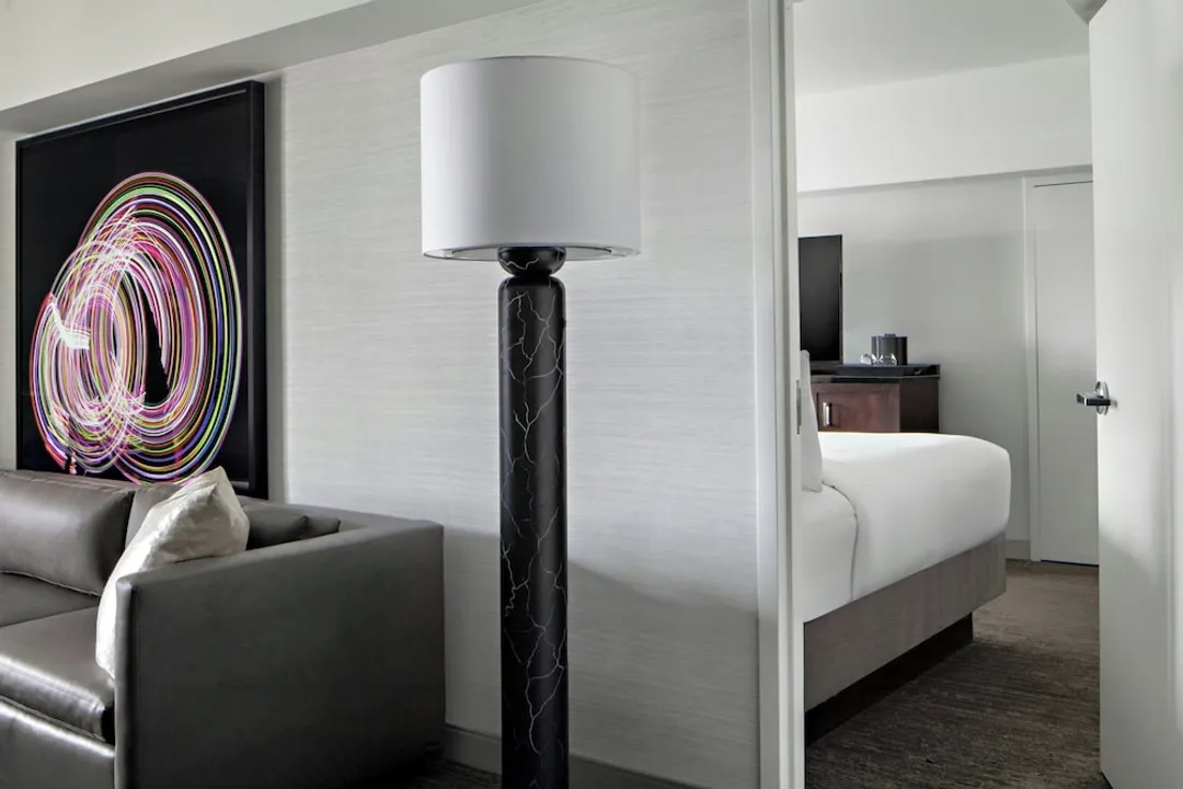 뉴욕 메리어트 마르퀴스-디럭스 스위트, 침실 1개 (M Club Lounge, 2 Dble Beds, Sofa Bed)-4