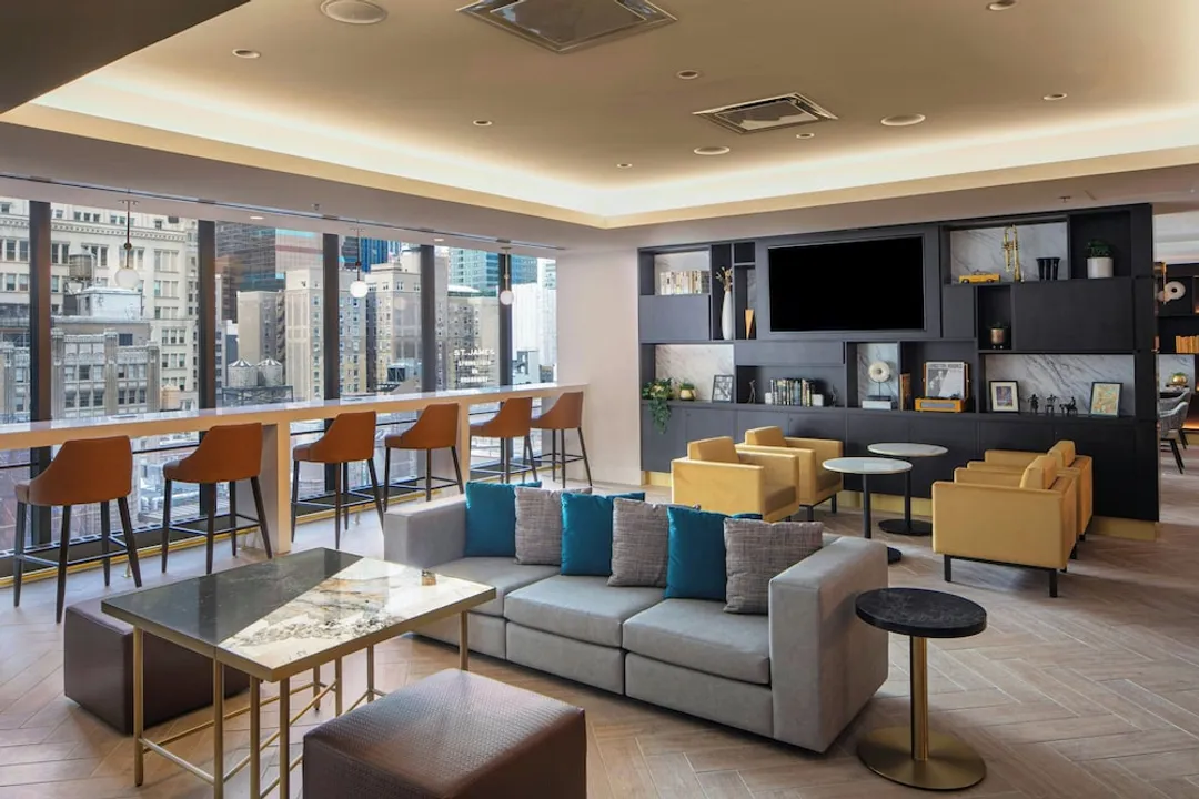 뉴욕 메리어트 마르퀴스-이그제큐티브 스위트, 킹사이즈침대 1개 및 소파베드 (M Club Lounge Access)-6