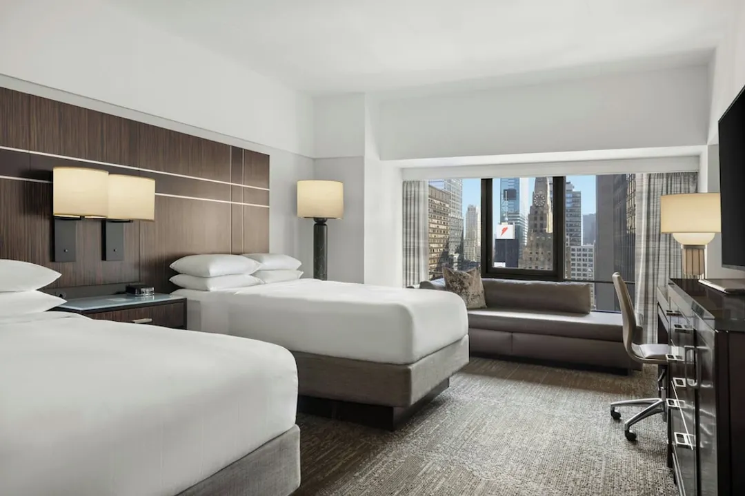 뉴욕 메리어트 마르퀴스-룸, 더블침대 2개 (Times Square View Room)-4