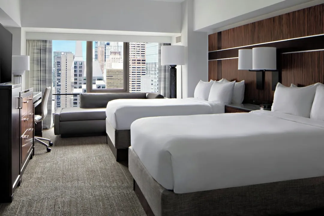 뉴욕 메리어트 마르퀴스-룸, 더블침대 2개 (Times Square View Room)-1
