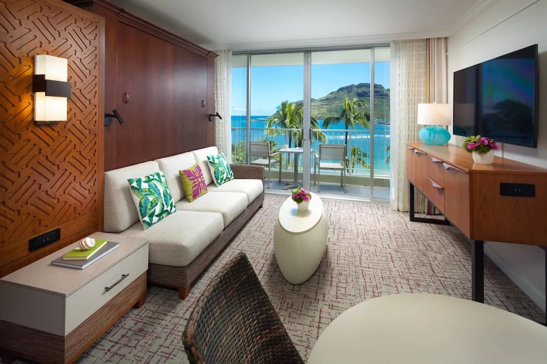 萬豪考艾島海灘俱樂部-Room, 1 Queen Wall Bed, Non Smoking, Balcony (Oceanfront)-1