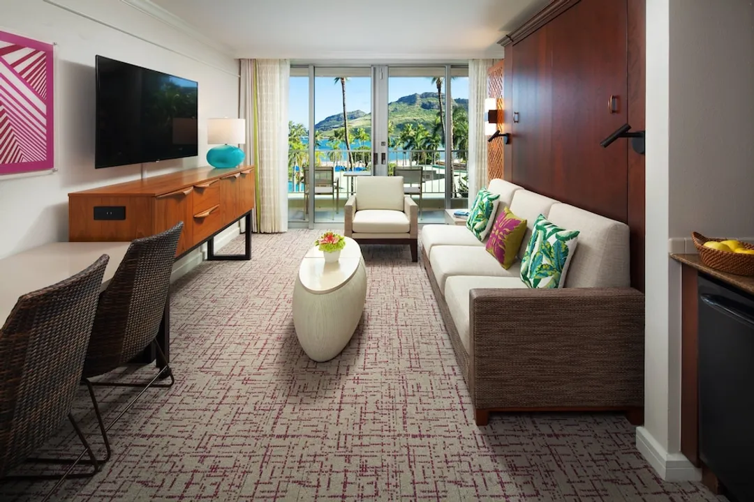 萬豪考艾島海灘俱樂部-Room, 1 Queen Wall Bed, Non Smoking, Ocean View (Balcony)-1