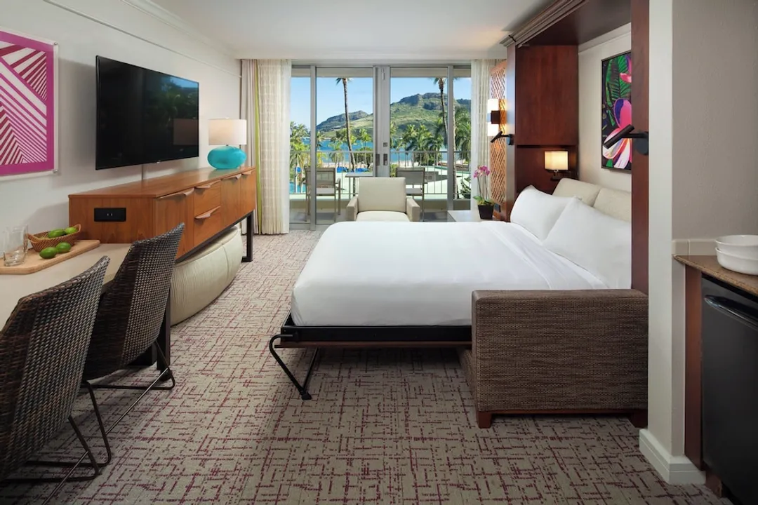 萬豪考艾島海灘俱樂部-Room, 1 Queen Wall Bed, Non Smoking, Ocean View (Balcony)-2