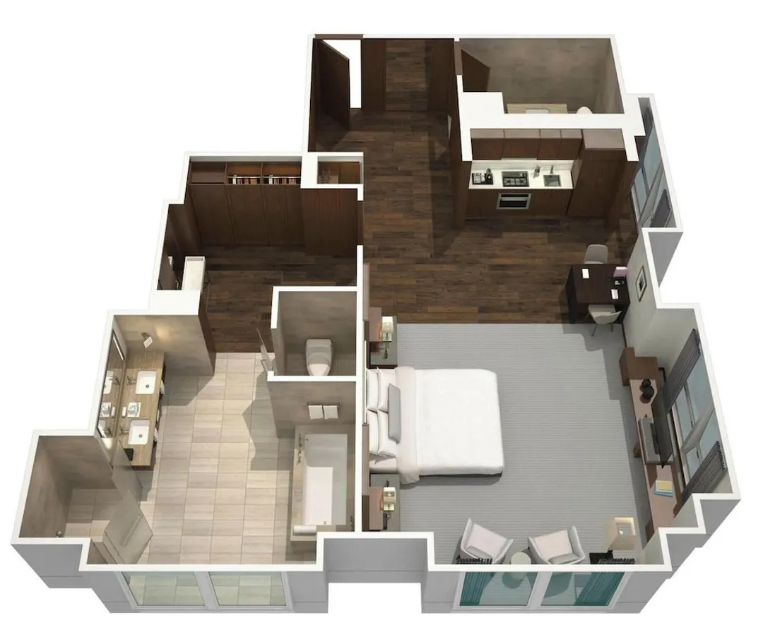 朗廷紐約第五大道酒店-Club Executive King with Kitchen - Accessible-7