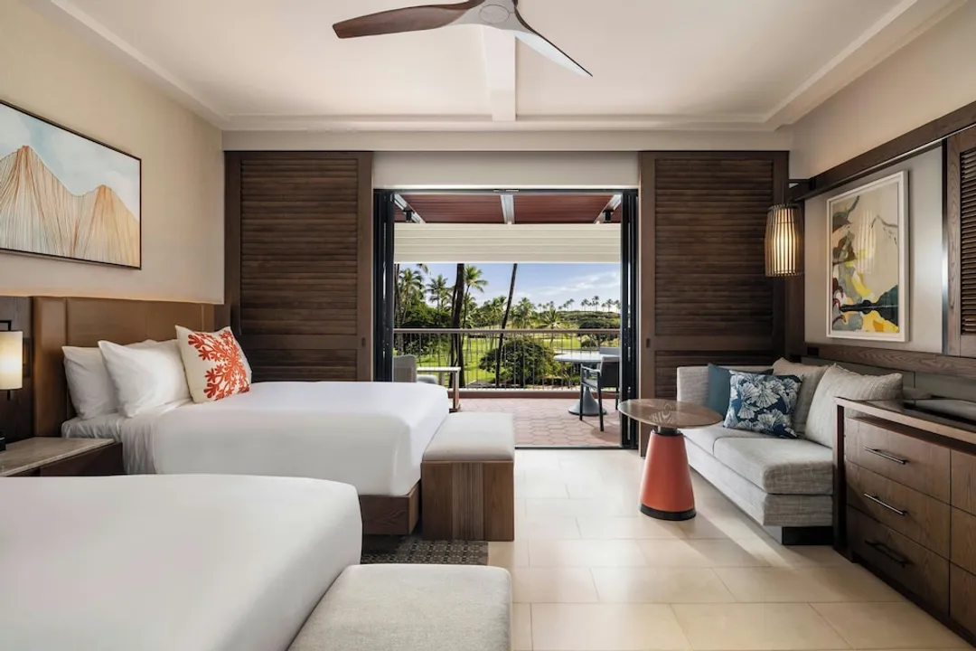 Mauna Kea Beach Hotel, Autograph Collection-Deluxe Room, 2 Double Beds, Golf View, Tower (Newly Renovated)-1