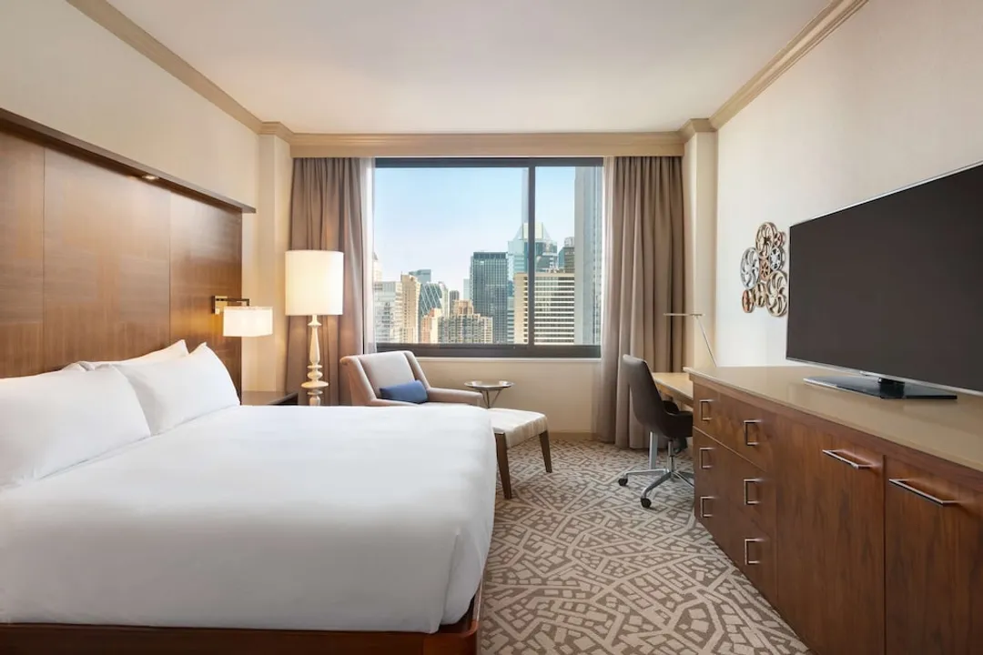 紐約時代廣場希爾頓酒店-豪華客房, 1 張特大雙人床 (Times Square View, High Floor)-3