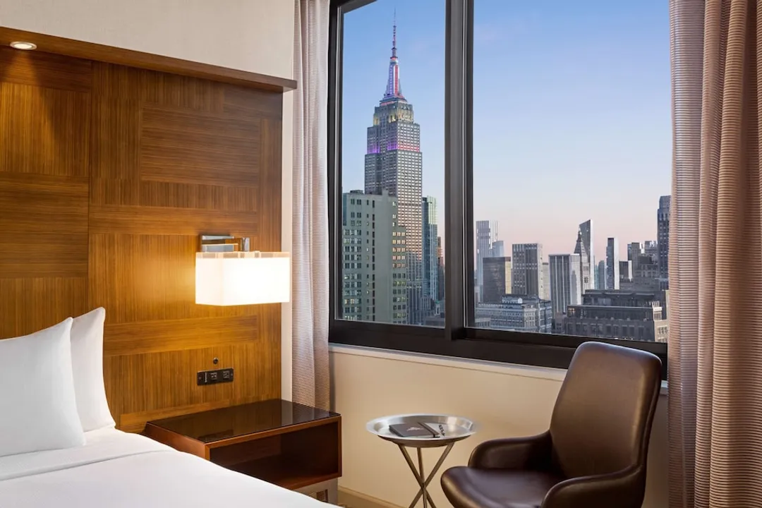 紐約時代廣場希爾頓酒店-豪華客房, 2 張加大雙人床 (Empire State View)-4