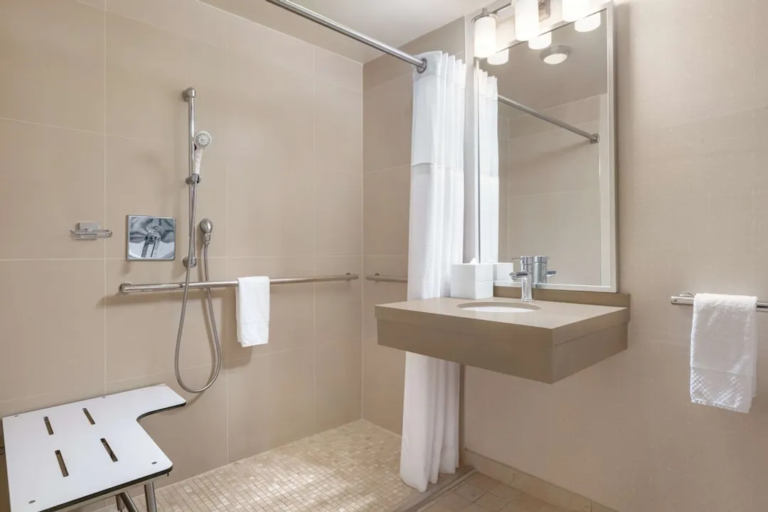紐約時代廣場希爾頓酒店-特級客房, 1 間臥室, 無障礙 (Mobility & Hearing, Roll-in Shower)-6