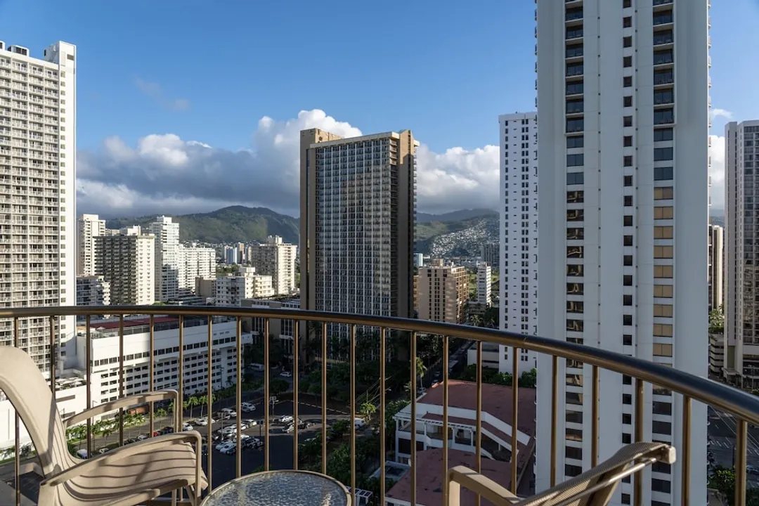 威基基海灘萬豪渡假村及水療中心-家庭開放式套房, 陽台, 城市景觀 (Family Jr. Suite 3 beds)-5