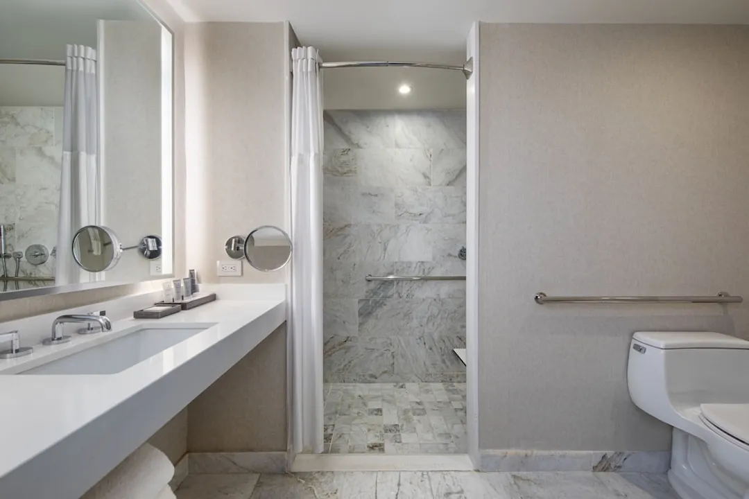 JW 메리어트 에섹스 하우스 뉴욕-주니어 스위트, 킹사이즈침대 1개 및 소파베드 (Mobility Accessible, Roll-In Shower)-4