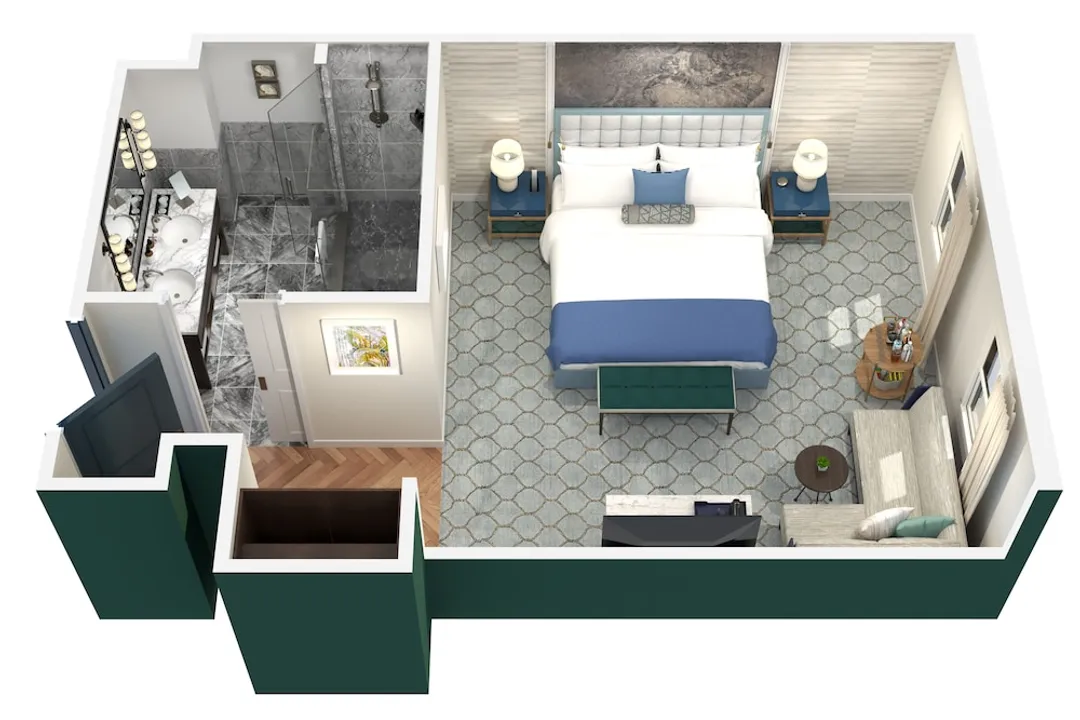 The Wall Street Hotel-Grand Room, 1 King Bed-4