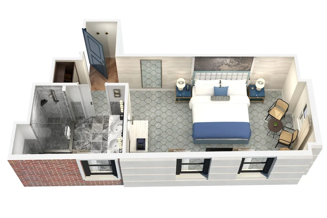 The Wall Street Hotel-Corner King-4