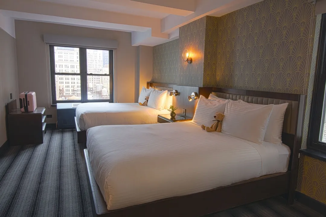 時代廣場愛迪生飯店-Connecting Room, 1 King and 2 Queen Beds-2