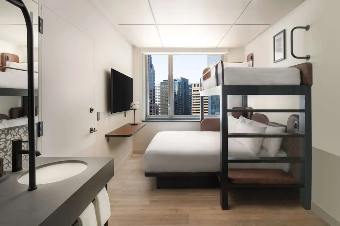 Motto By Hilton New York City Times Square-Bunkbeds, 1 Twin Bed over 1 Queen Bed, City View-1