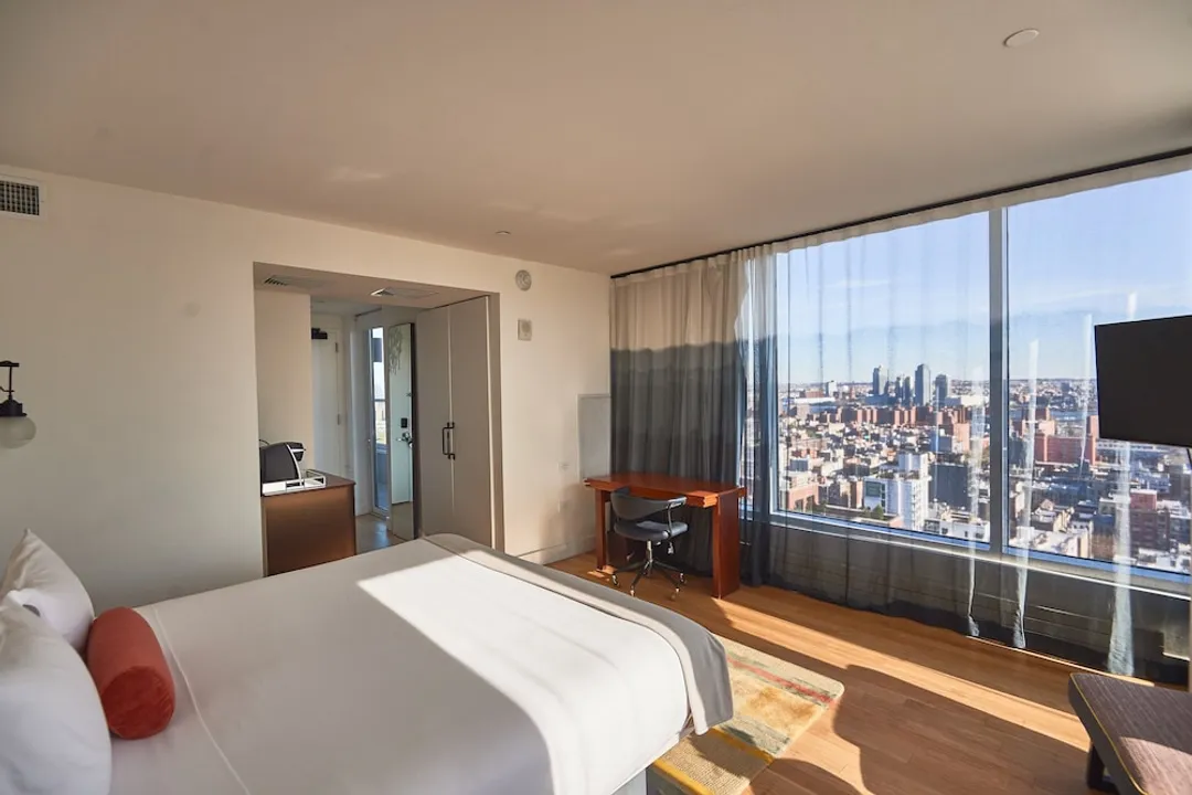 紐約下東區英迪格酒店 (IHG 旗下酒店)-特級客房, 1 張特大雙人床, 城市景 (High Floor)-2