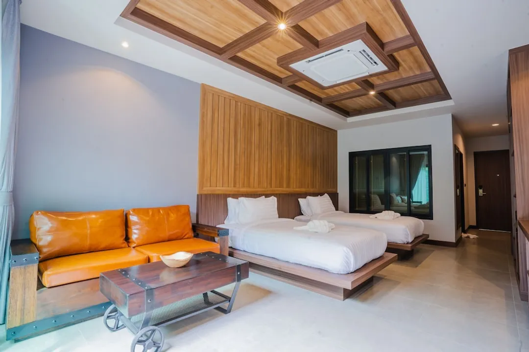 マラバールプールヴィラプーケット-deluxe twin bed with private pool-1