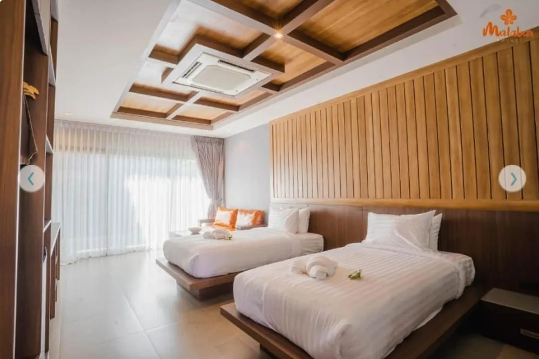 マラバールプールヴィラプーケット-deluxe twin bed with private pool-2