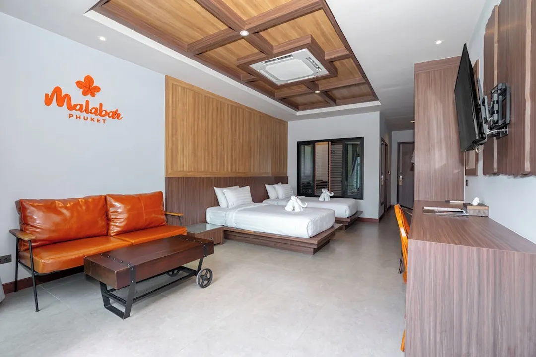 マラバールプールヴィラプーケット-deluxe twin bed with private pool-6