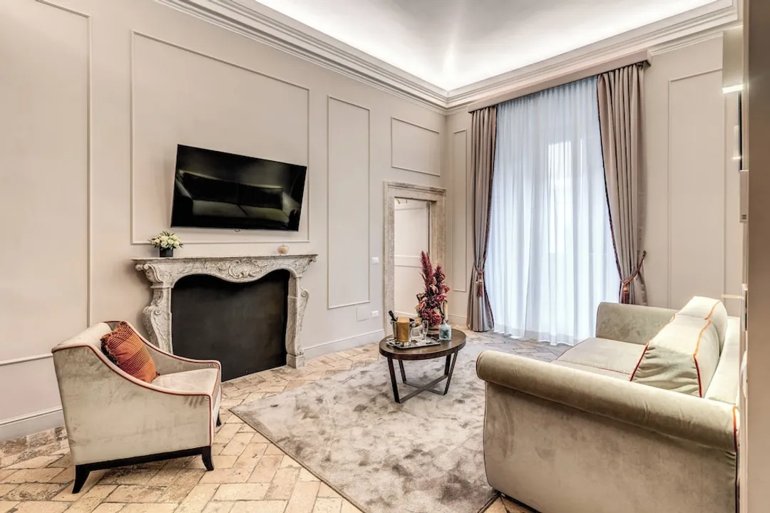 Eitch Borromini Palazzo Pamphilj-Deluxe Suite, 1 King Bed with Sofa bed-13